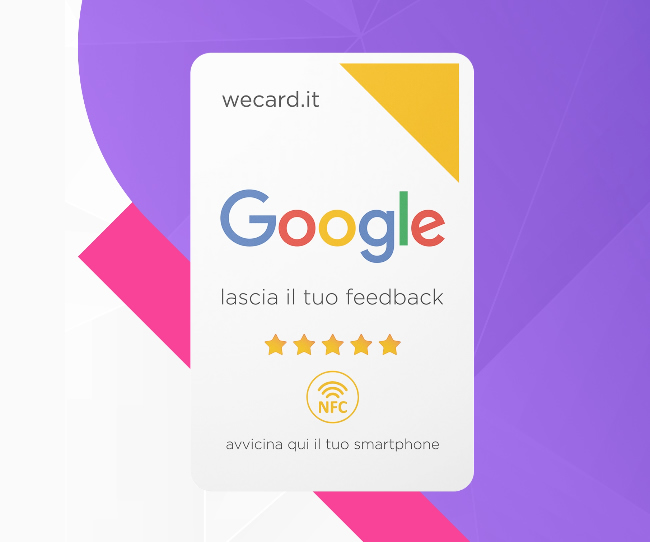 Scheda NFC Google - Aumenta le tue recensioni